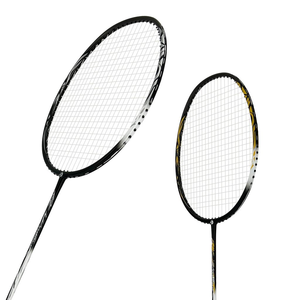 Senston Badminton 5U Feather Professional Competition Training All Carbon Feather with Grip 2-Piece Racket, Racket, 100% Racket,
