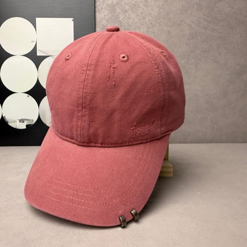 Double ring tether baseball cap women's soft top fashion personality temperament peaked cap showing face small trend niche hat