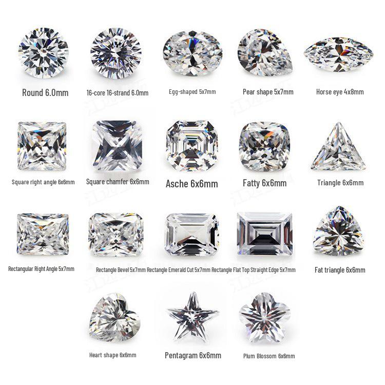 18 Geometric Cubic Zirconia Shapes for High-End DIY Jewelry Making