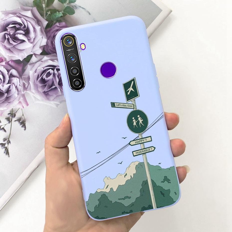 Fashion Case For Realme 5 Pro 5i 5s Soft Silicon Protective Cover For Realme5 5 i 5Pro Jelly Phone Cases