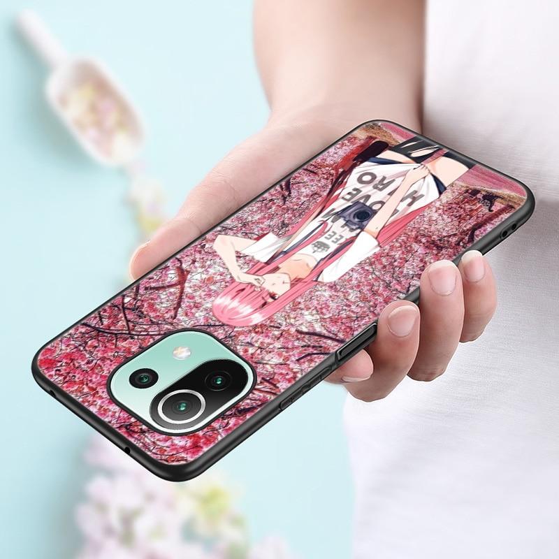 Zero Two Darling In the FranXX Anime Case For Xiaomi Mi 11 Lite NE 11i 10T 11T Pro A2 A3 Lite POCO F3 M3 M4 C31 X3 Pro NFC GT