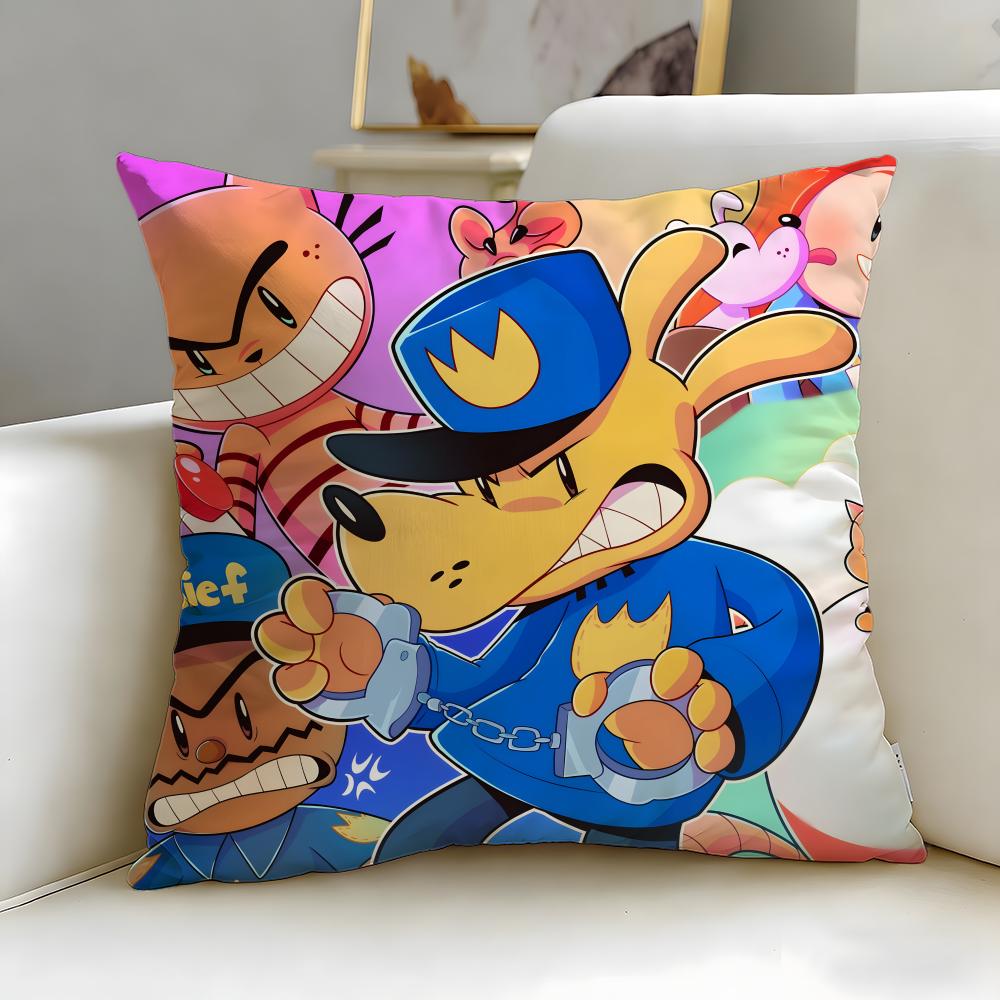 Popularna poszewka na poduszkę z kreskówki Dogman – Miękka i łatwa do prania – Uniwersalna do sofy, łóżka, podróży i biura