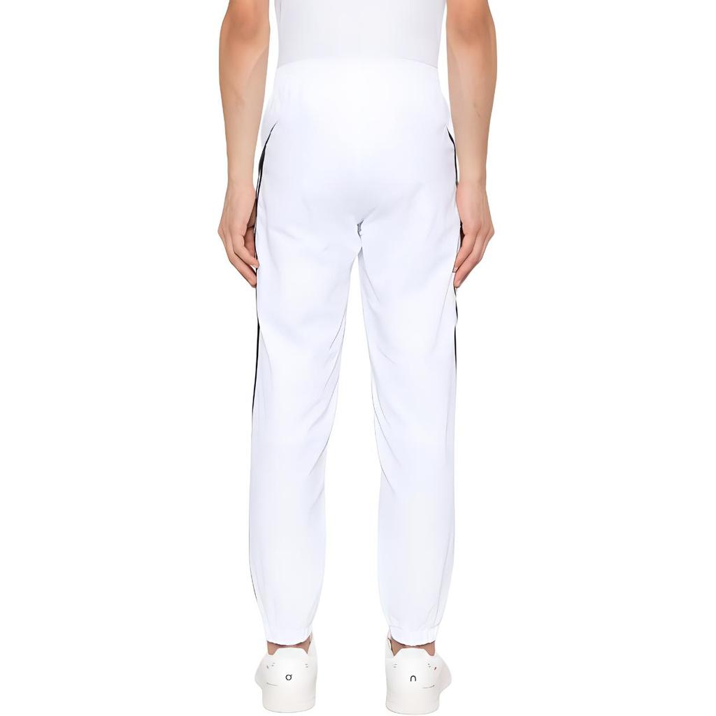 Adidas Originals Retro Sport Side Stripe Drawstring Casual Knit Joggers Men Joggers White Black IZ4830