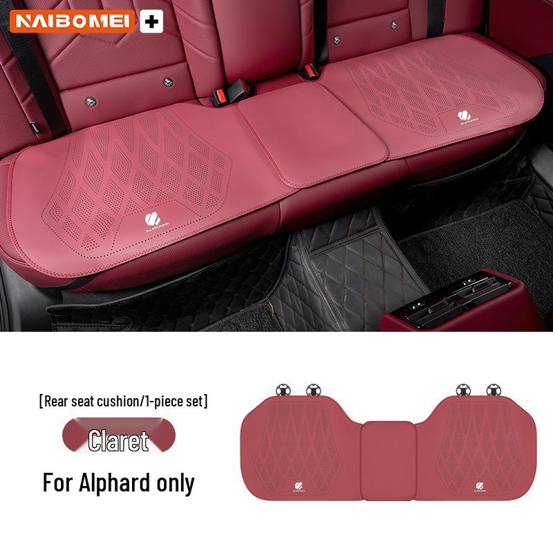 Toyota Alphard Front & Rear Perforated Leather Seat Cushion Set - 3 Pieces