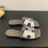 Slippers women's outer wear summer new Korean sandals soft flat bottom one-word drag seaside vacation beach shoes