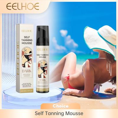 Self-Tanning Mousse Care Body Bronzer Lotion Suntan Lotion Sunbed Tanning Accelerator Skin Moisturizing Self Tanner Spray