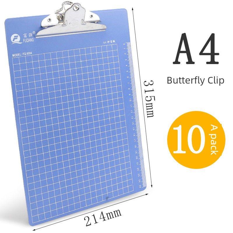 Approval Book Clip Multifunctional A5 Flat Board Nail Menu Plastic Writing Board Plate Holder Stationery Office Supplies Vertical Book for Students