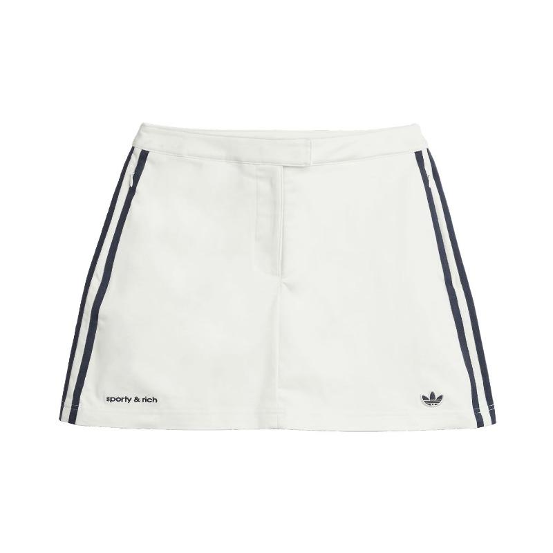 adidas Originals x Sporty & Rich Skirt Core White Women JL7194 M