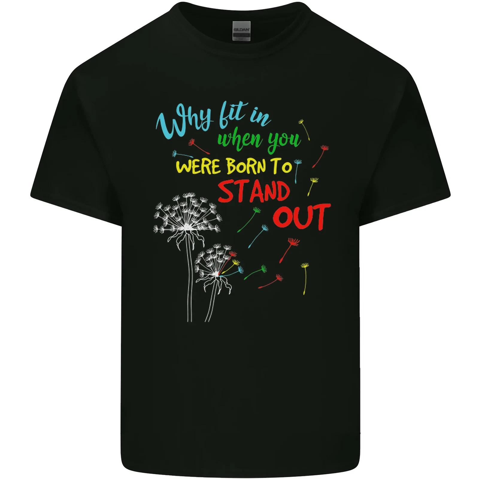 

Born to Stand Out Autistic Autism ASD Kids T-Shirt Childrens 4XL