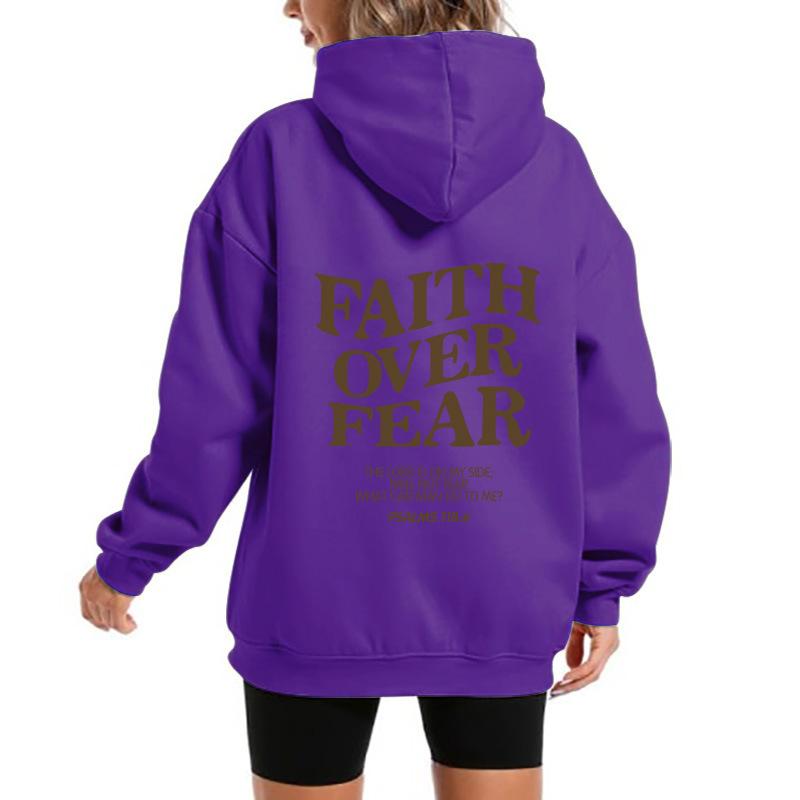 2025 popular men's and women's fleece sweater letter print kangaroo pocket new hooded sweater