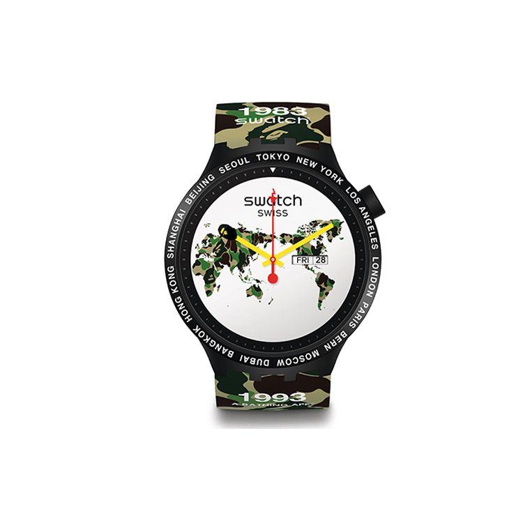 Swatch Bape Kvarca mehānisms Ūdensizturīgs Dubults