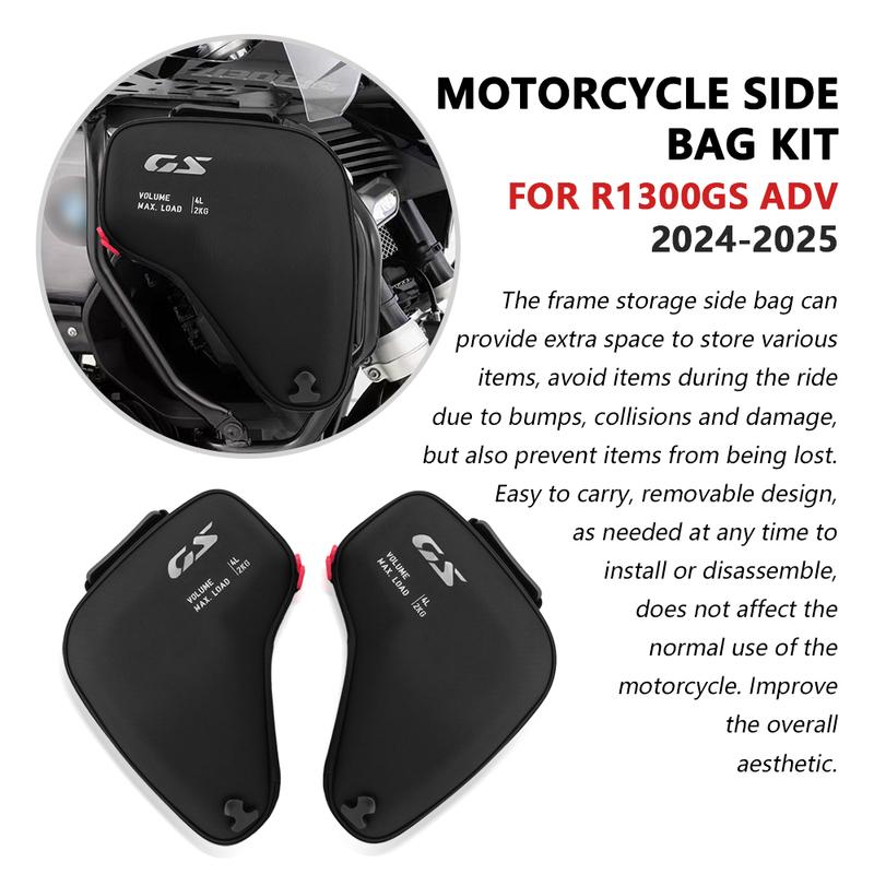 For R 1300 GS ADV R1300GSA 2024-2025 Motorcycle R1300GS Adventure Fairing Left Right Radiator Cowl Bags Waterproof Accessories
