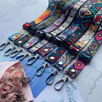 Mönsterdesign Mobiltelefon Lanyard Nylon Mobiltelefon Rep Handväska Breda Färgade Remmar för Unisex