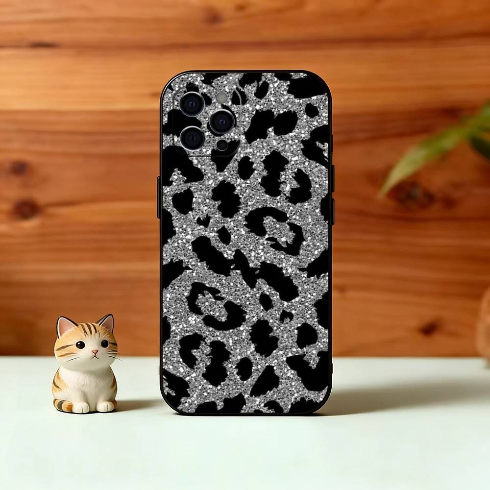 

Leopard print Phone Case Silicone Soft For IPhone 17 16 15 14 13 12 11 X XR Plus Pro Max Plus iPhone14ProMax