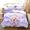 Luxury Angel Girl Bedding Set Single Twin Full Queen King Size Anime Bed Duvet Cover for Adult Kid Bedroom
