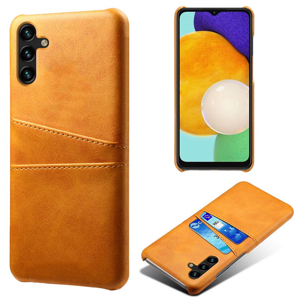Phone Cover with Dual Card Slots For Samsung Galaxy A54 5G,Drop-proof PU Leather Coated Hard PC Scratch-resistant Phone Case