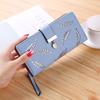 Women Wallet Purse Female Long Wallet Gold Hollow Leaves Pouch Handbag for Women Coin Purse Card Holders Portefeuille Femme