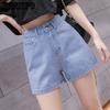WTEMPO Denim Shorts Women's Summer High Waist Loose Shorts Slim Breathable Wide Leg Pants