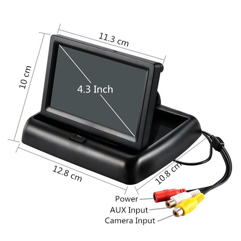 Sleek Design 4 3 Inch Car Backup Video Screen High Definition Monitoring with Automatic Power Off Capabilities