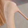 2025 Spring Summer New Women's French High Heels - Small Fragrance Style Color-Blocked Pointed-Toe Stiletto, Sexy Shallow Mouth Pumps XCY-180