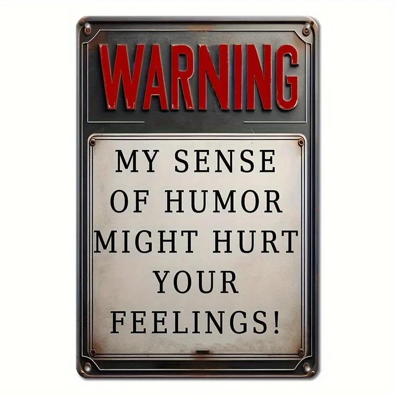 Exclusive Vintage 3D “Beware” Metal Sign - Premium Quality Metal with Eye - Catching 3D Design, Ideal Wall