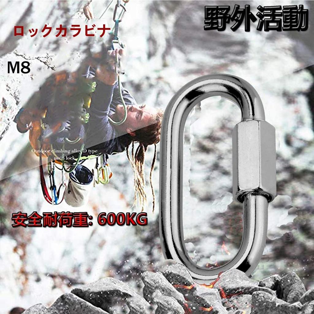 Lissey SUS304 Stainless Steel Ring Carabiners with Connecting Hardware for Large and Small and Swings 10 Catches, Locks, D-Rings, Mountaineering,