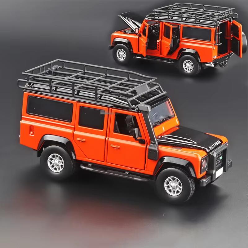 1:32 Land Rover Defender Alloy Car Model Diecasts & Toy Metal Off-Road Vehicles Car Model Simulation Sound Light Gift