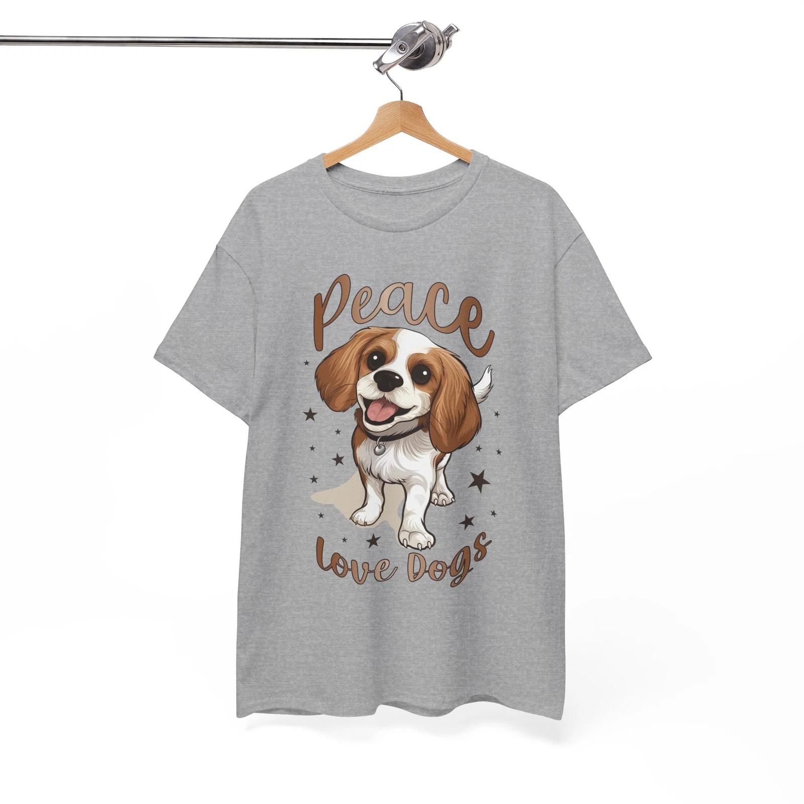 

Peace Love Dogs Funny T-Shirt - Hilarious Tee for Introverts & Jokers 4XL