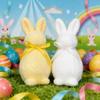 2 Stück Osterhase Beflockt Osterdekoration Niedlicher Hase Mehrfarbig Dopamin Schleife Hase Schreibtischdekoration Partygeschenk