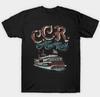 Retro tričko Creedence Clearwater Revival Band Unisex Černé plná velikost HT093