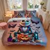 3pcs Halloween Theme Jack Pumpkin Bedding Set Includes 1 Quilt Cover and 2 Pillowcases, Comfortable B038