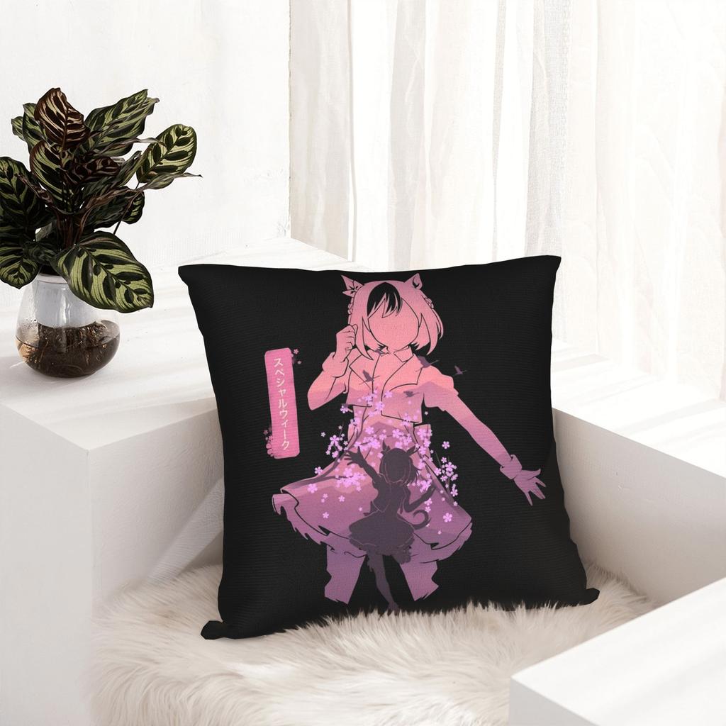 Special Week Uma Musume Anime Pillowcase Printing Cushion Cover Decoration Throw Pillow Case Cover Home Zipper