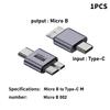High Speed Micro B Adapter Male To Type C Type-C USB3.0 Micro B Connector Type C Female Adapter  PC