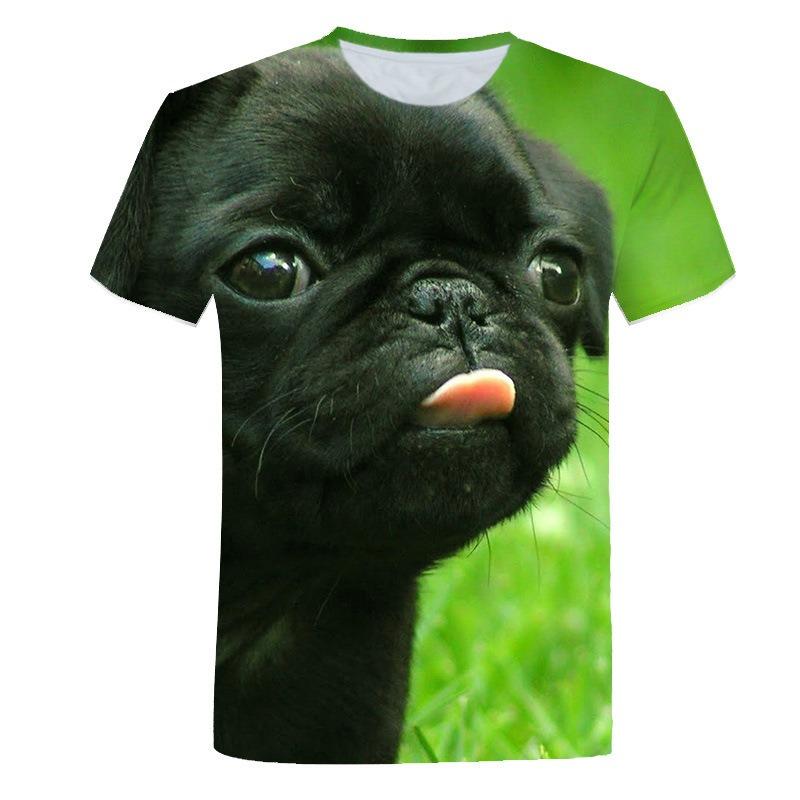 Летняя мужская футболка с милым принтом в виде мешочка 3D — фото 17