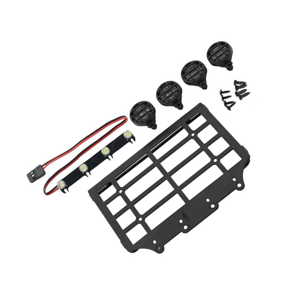 Luggage Carrier Meatl Roof Rack Luggage Rack for Remote Control Car Decoration Modified Kits for 1/12 MN82 Crawler Car