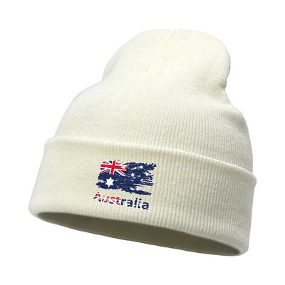 Vintage Australian Flag Winter Hats Unisex Cap Beanie Man Cap Headwear Solid Knitted Hat Beanie Ideal Choice For Cycling