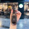 Hot Car Sticker Car Key Cover Case Shell Fob For Mercedes Benz A C E S G Class GLC CLE CLA GLB GLS W177 W205 W213 W222 X167 AMG