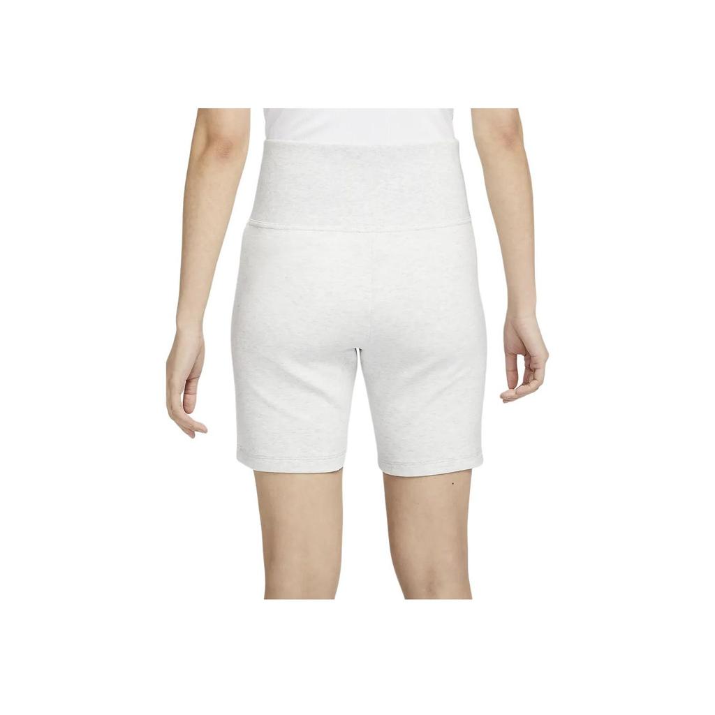 Nike Sportswear Tech Fleece Logo Print Slim High-Waisted Cycling Pants Women bottoms White FN2521-013