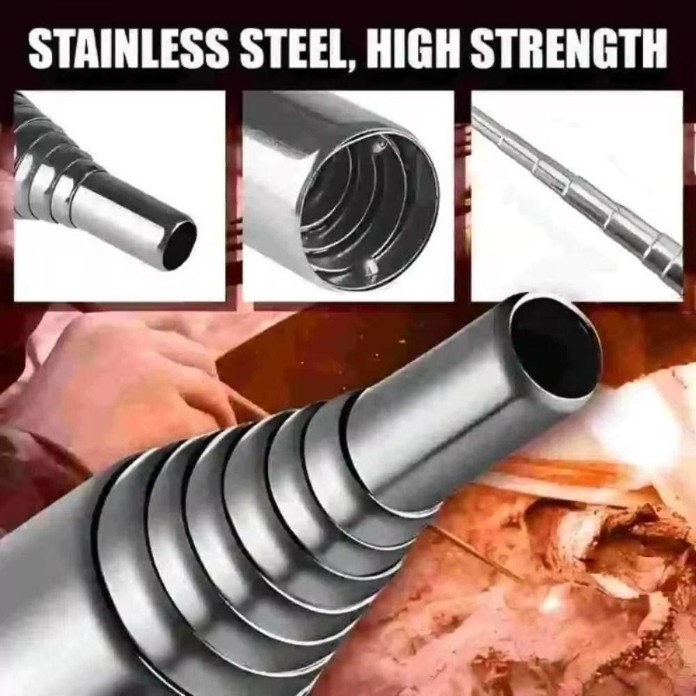 Windproof Fire Blower Pipe Telescopic Pocket Bellow Lightweight Fire Blowing Tube  Outdoor