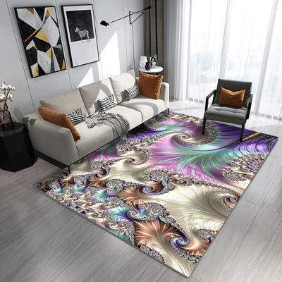 Teppich im europäischen Stil mit Muster Wohnzimmer Sofa Schlafzimmer Bettseite Arbeitszimmer Küche Eingangstür Teppich Rutschfest Leichter Luxus Dekor Matte