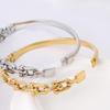 Luxury Stainless Steel Horseshoe Buckle Bracelet: Lightweight, Non-fading, Retro, High-end Feel