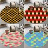 Covor târât pentru bebeluși Covor circular de podea zăbrele covor camera copiilor Covor dormitor sufragerie Covor geometric Decor interior