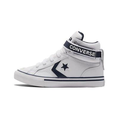 Pro Blaze Strap Easy-On High PS Varsity Club Kids Sneakers White Navy A03839C