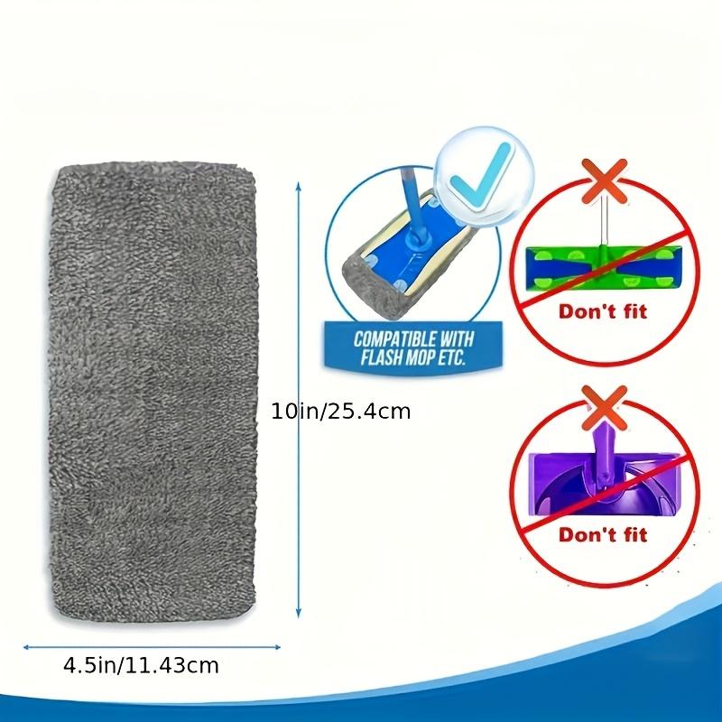 Reusable Microfiber Mop Pads - Washable & Durable, Perfect for Wet or Dry Cleaning, Easy Dust Removal, Essential Household Cleaning Supplies