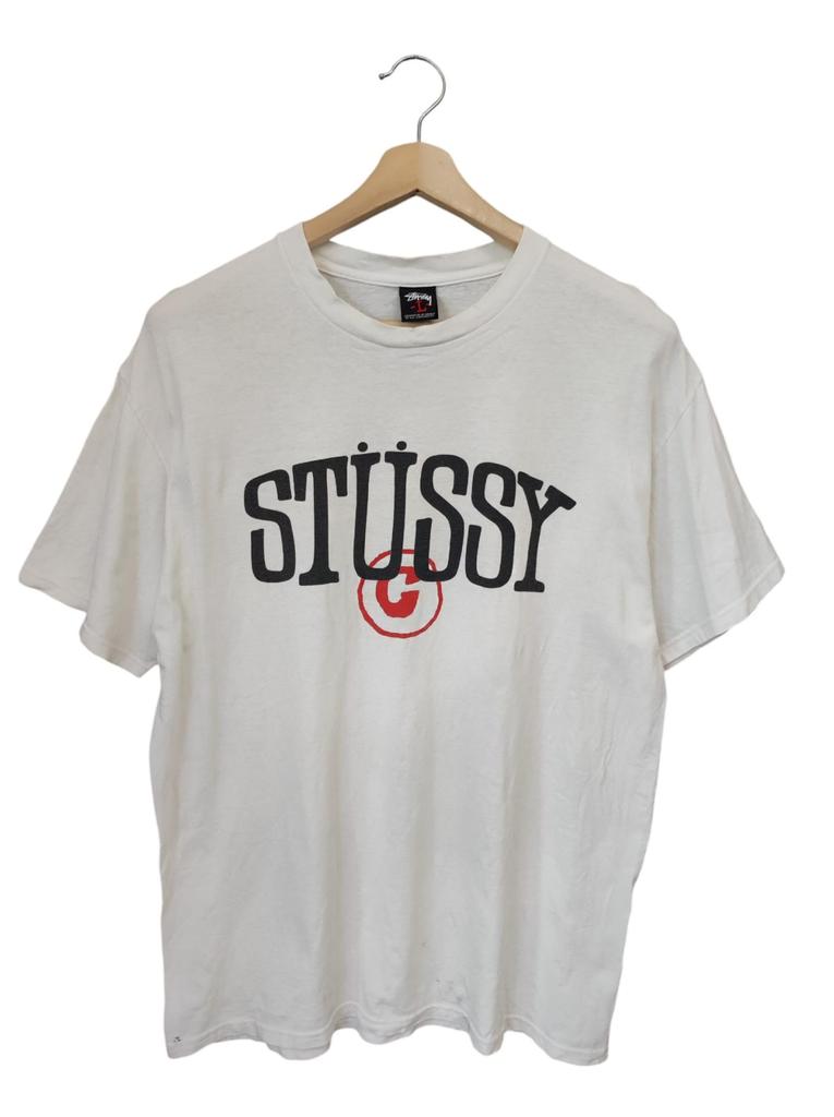 00s OG Stussy Spell out Stussy California stussy skates stretwear shop tee stussy achieve stussy street wear Usa Large made Mexico stussy