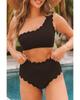 Azura Exchange Scalloped One-Shoulder Bikini