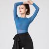 Premium Women's Long-Sleeve Latin Dance Top for Practice