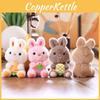 Plush Bunny Keychain With Soft Short Plush For Backpack And Bag Decor