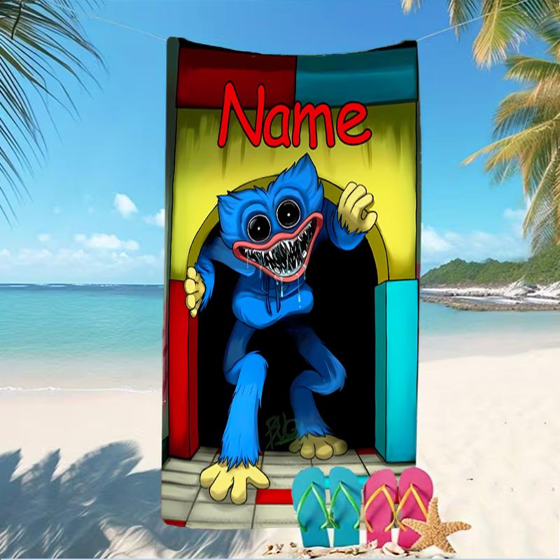 Customizable personalized beach towels Poppy Playtime themed designs.Suitable for the beach, yoga, sports;ideal as beach accessories