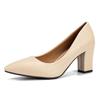 Zwarte Suède Blokhak Puntneus Carrière Schoenen voor Dames - Maten 41, 42 Beschikbaar
